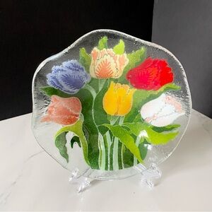 8" Tulip Fluted Bowl by Peggy Karr